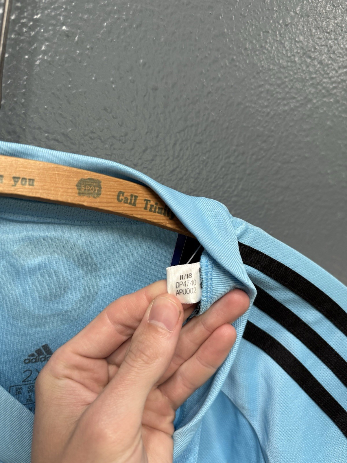 Brand New 2018 Adidas Minnesota United Soccer Blue Jersey Size 2XL Mens