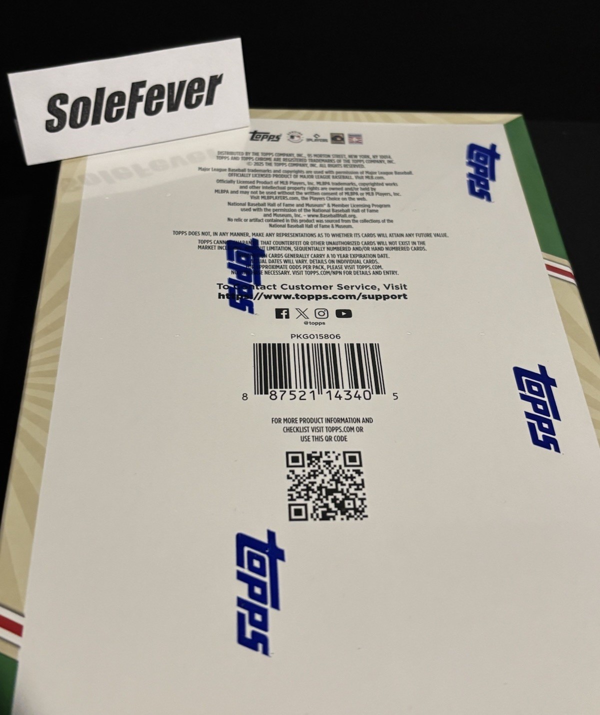 New / Factory Sealed 2025 Topps Chrome Platinum Baseball Hobby Box