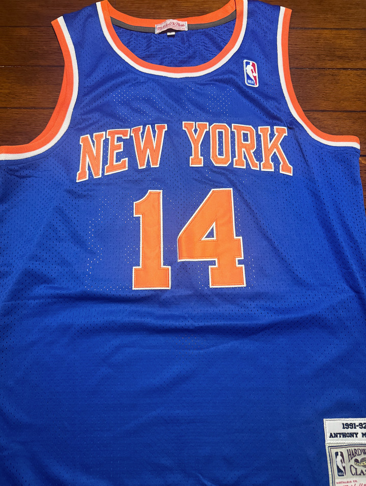 New York Knicks Anthony Mason 1991-92 Blue Jersey – NWT – Size Options