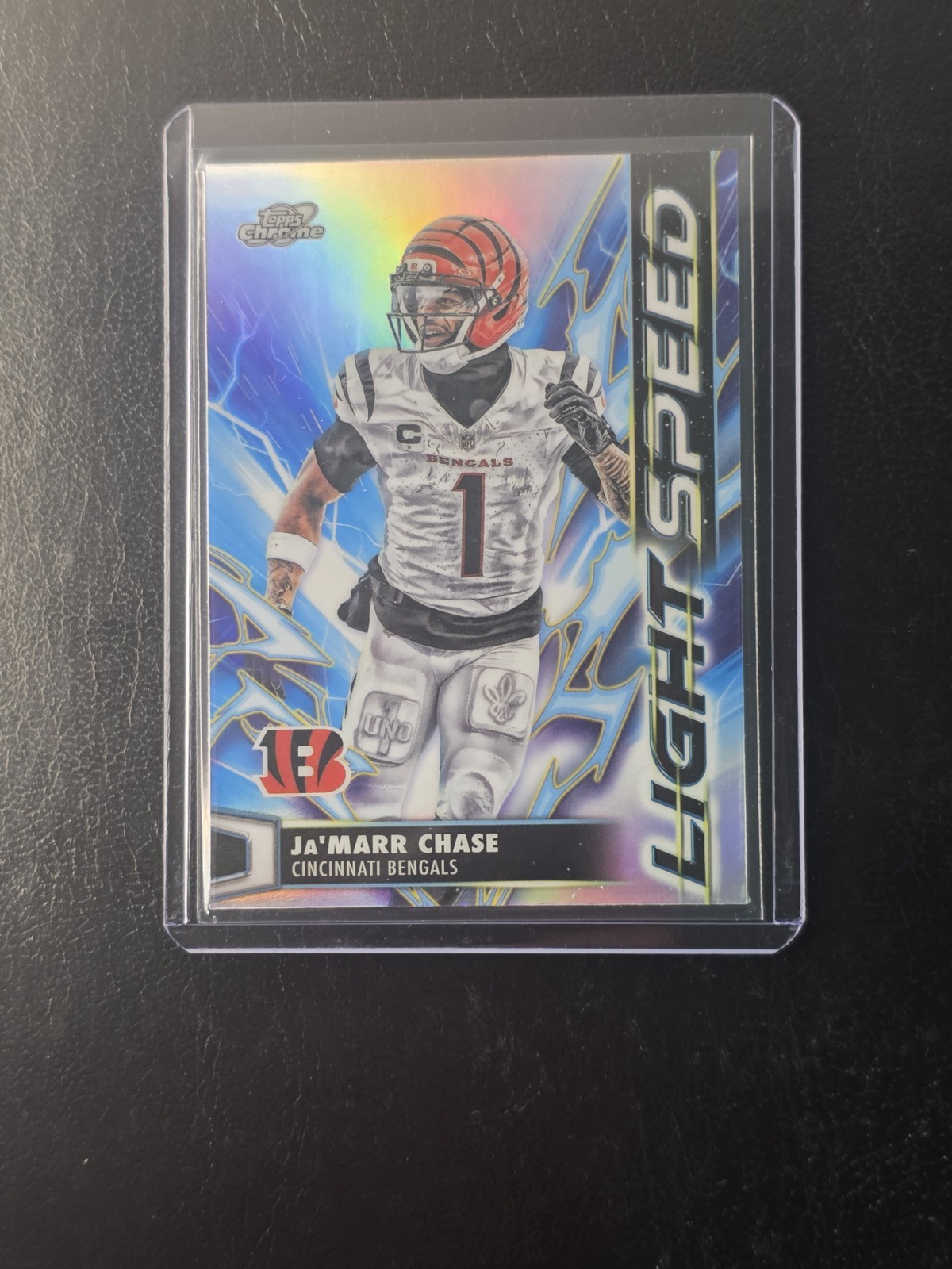 2025 Topps Cosmic Football LIGHT SPEED Refractor Ja’marr Chase #LS-23 Bengals