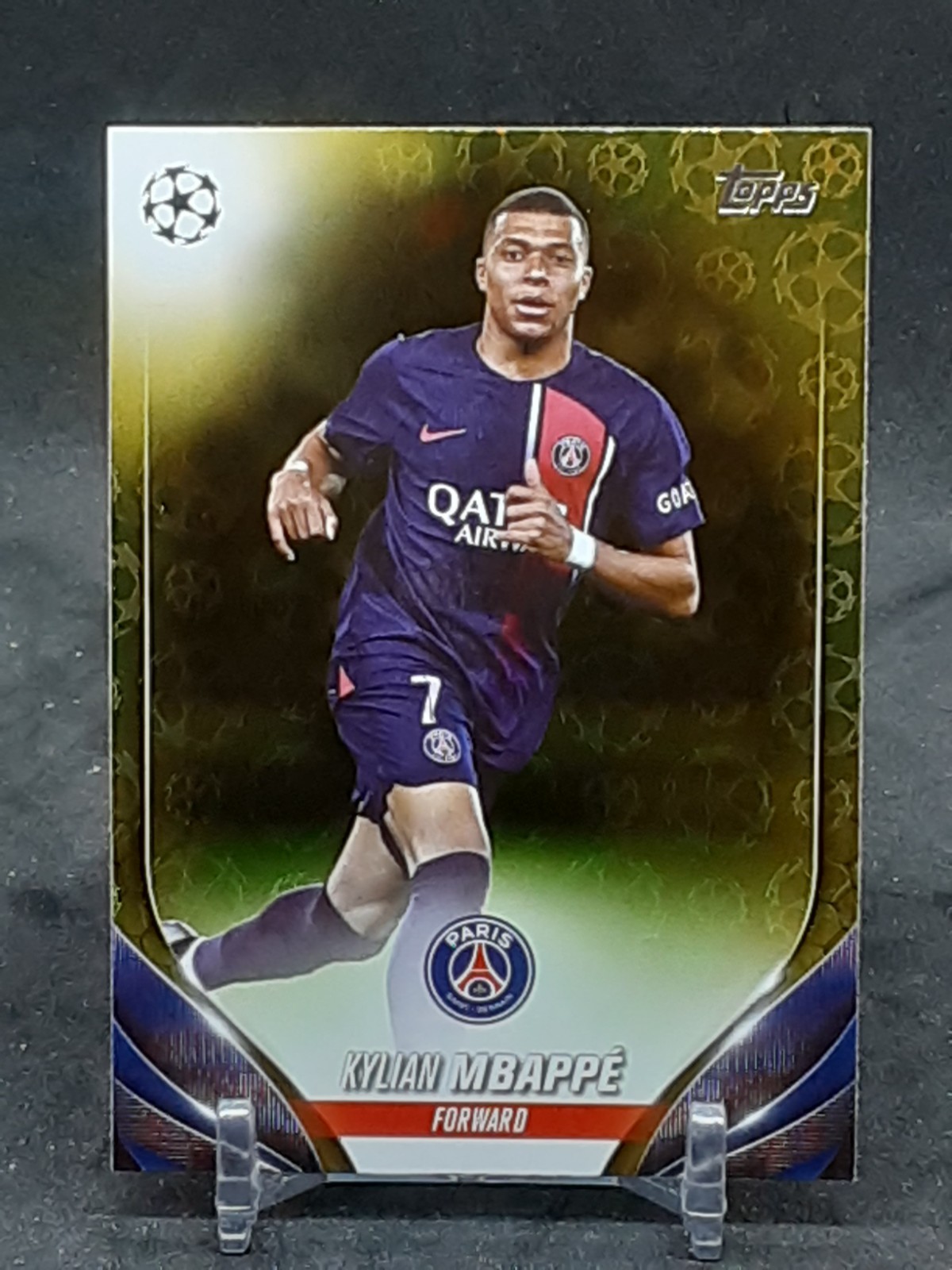KYLIAN MBAPPE 2023-24 TOPPS UEFA CLUB COMPETITIONS STARBALL VARIATION QQ