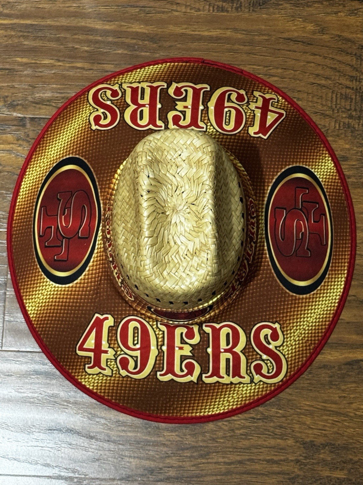 San Francisco 49ers Straw Hat Unisex One Size Fit All