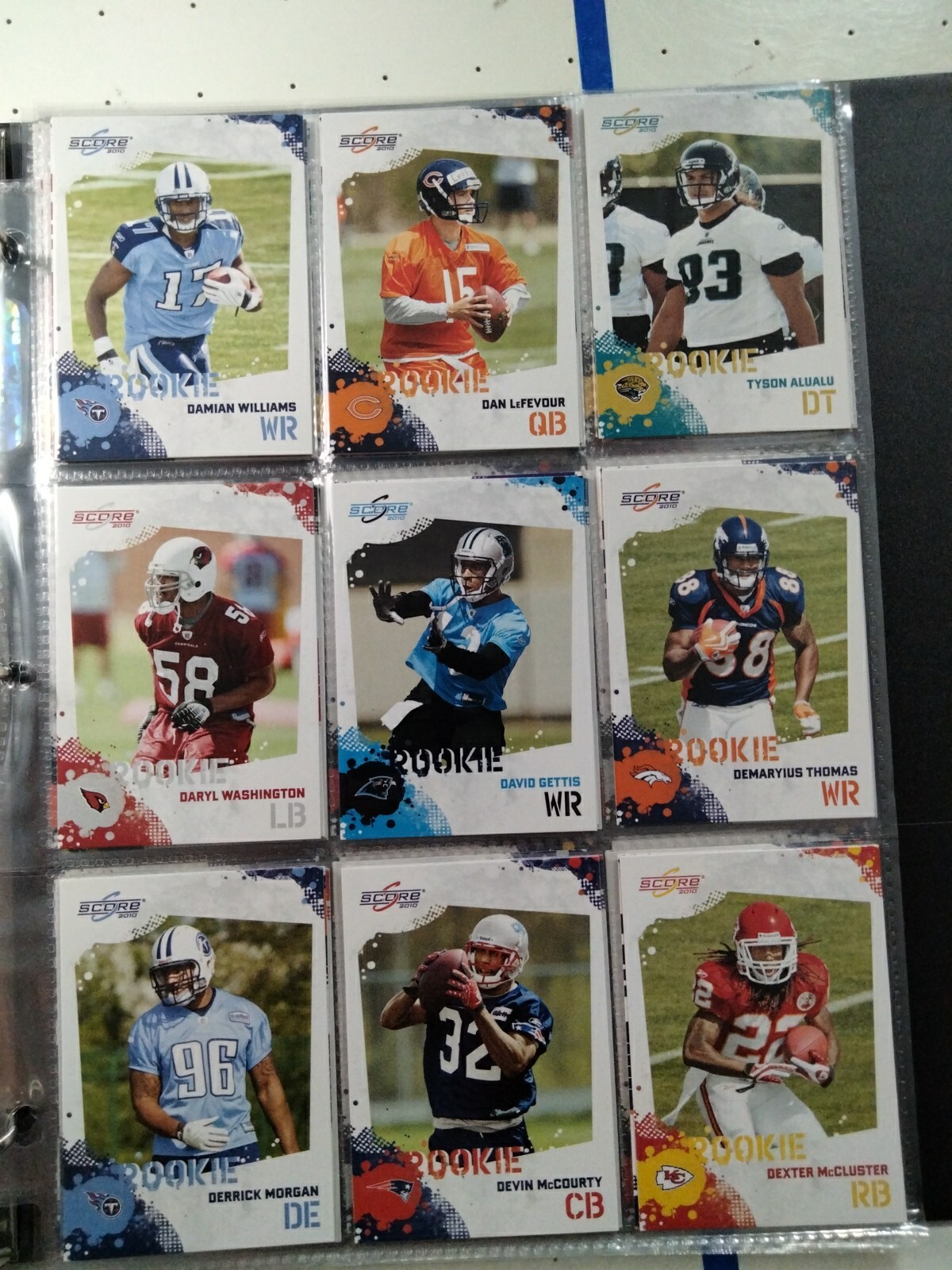 2010 SCORE Football Complete Set Binder Rob Gronkowski RC Dez Bryant A. Brown