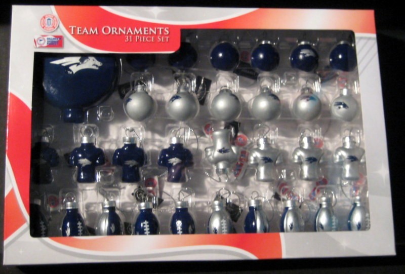 Nevada Wolfpack Football Ornaments 32pc Mini Glass Officially Licensed NCAA