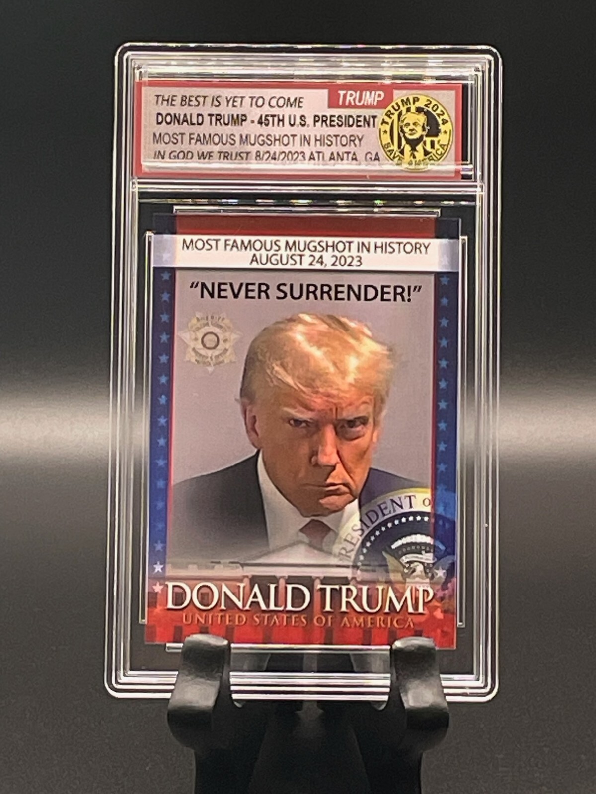 Donald J. Trump 2024 Most Famous Mugshot Card