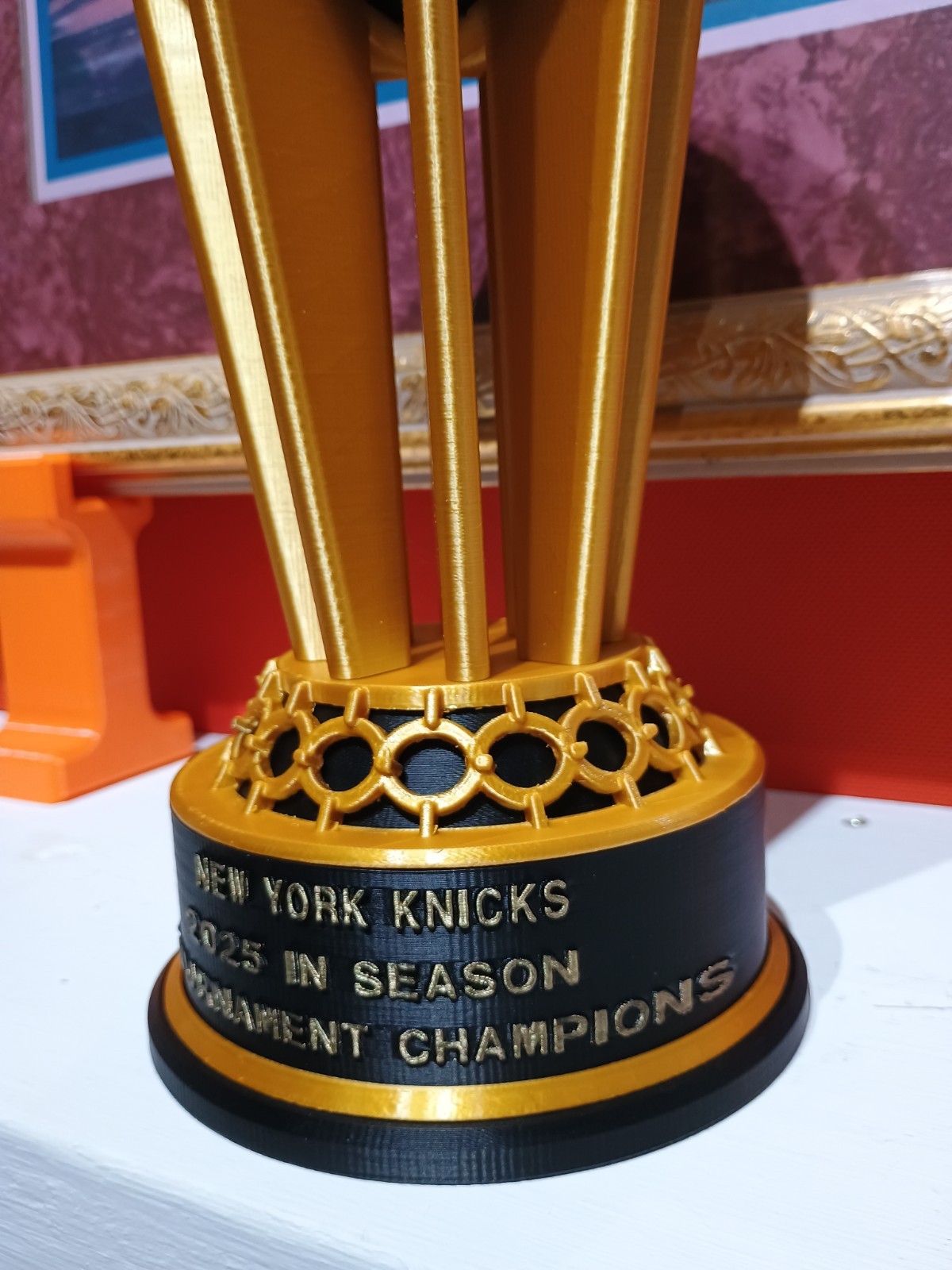 KNICK-2025 IN-SEASON Emirates NBA tournament championship trophy