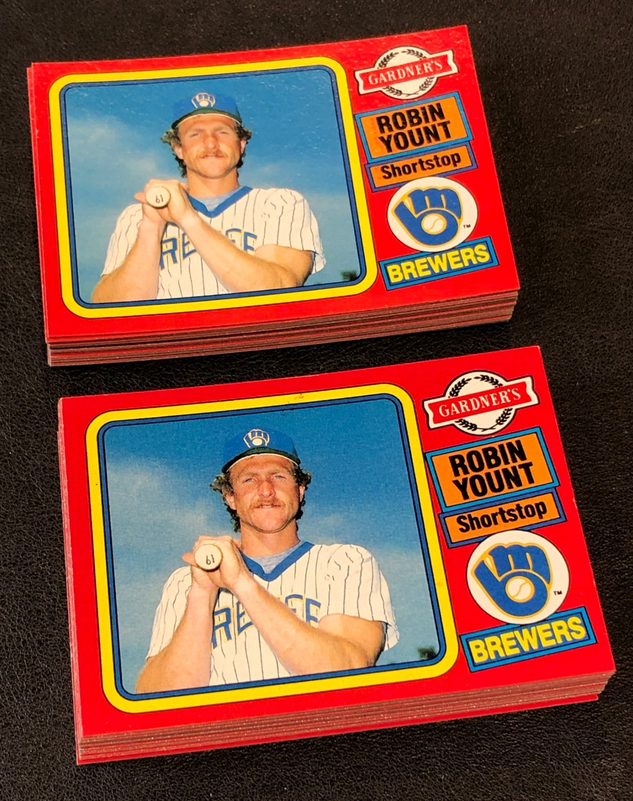 (2)x 1985 Milwaukee Brewers Gardner’s Bakery Topps Baseball Card Sets #1-22