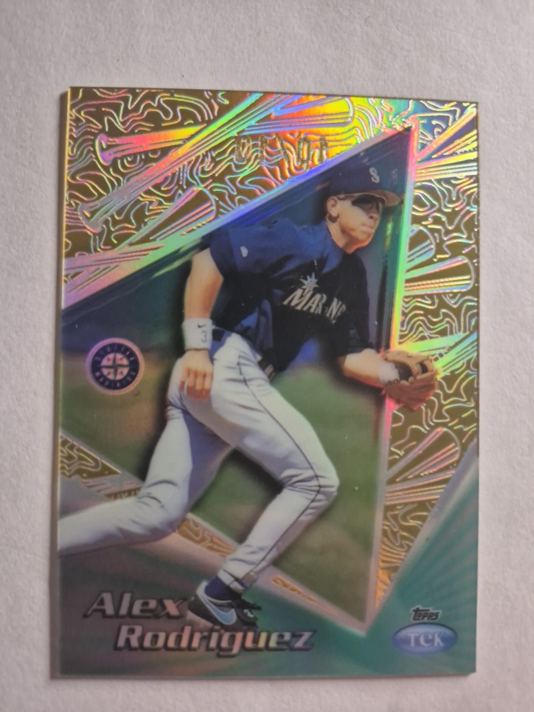 Alex Rodriguez 1999 Topps Tek Gold Pattern 13 42A SSP 10/10 /10 Mariners SP