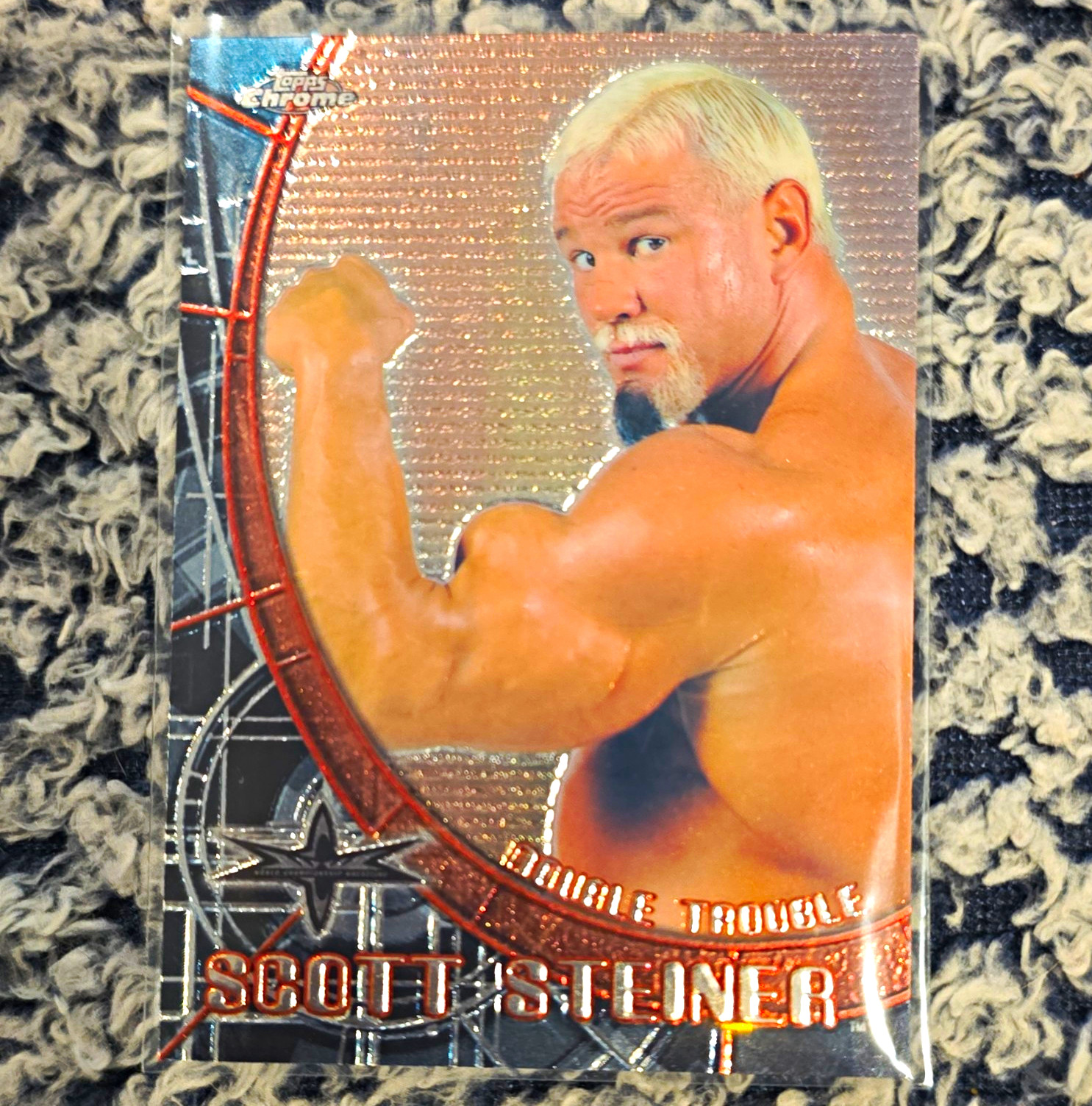 Topps 1999 Topps Chrome WWE Double Trouble 2-Card Lot Scott & Rick Steiner