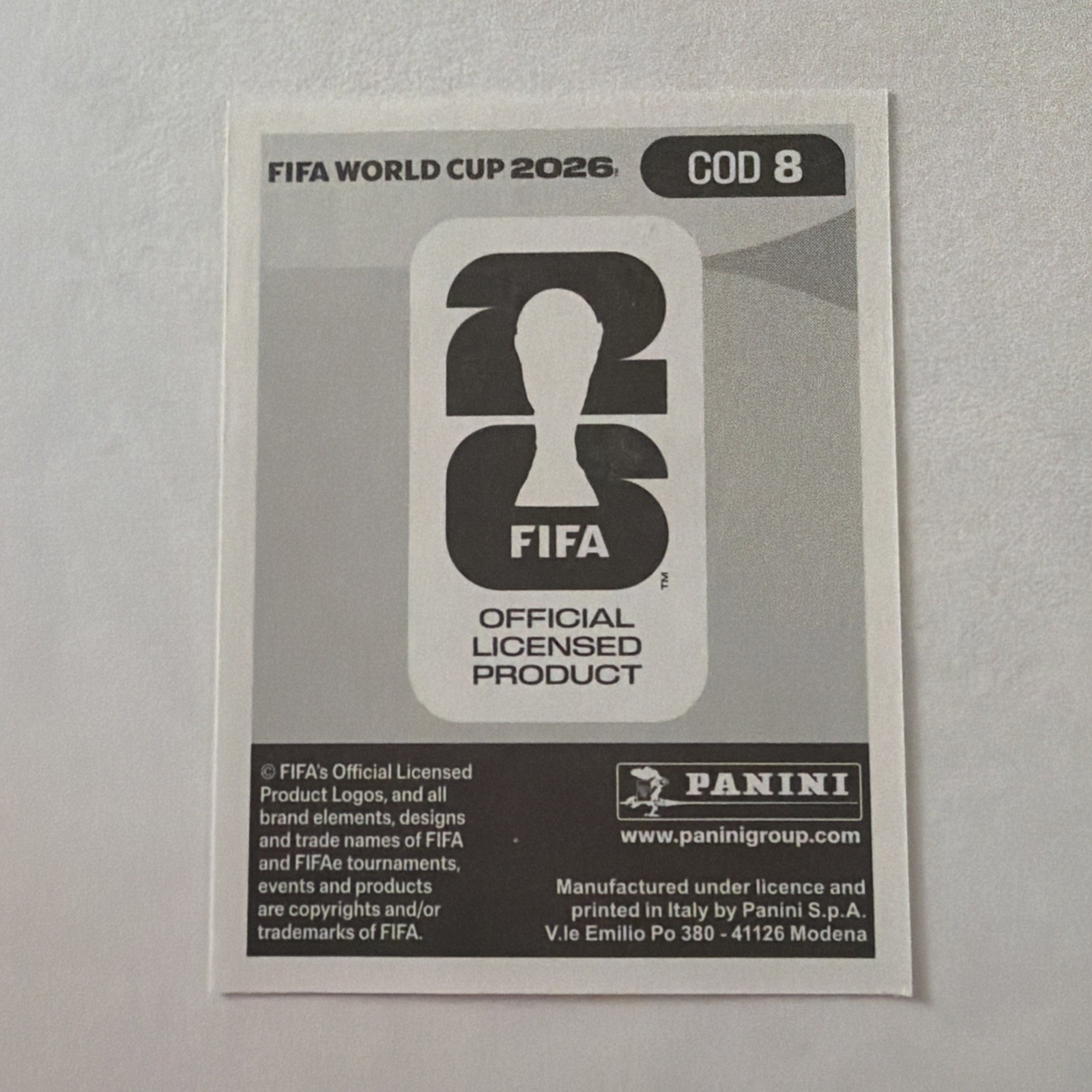 2026 Panini FIFA World Cup | Charles Pickel DR Congo COD 8 | Sticker!