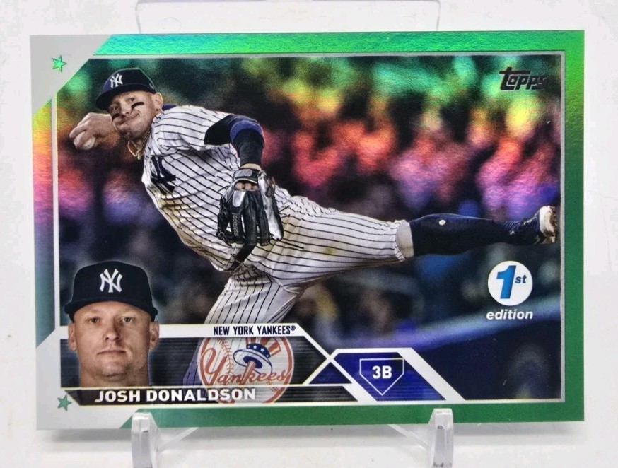 2023 Topps 1st Edition JOSH DONALDSON Green Foil /150 New York Yankees #64 MLB