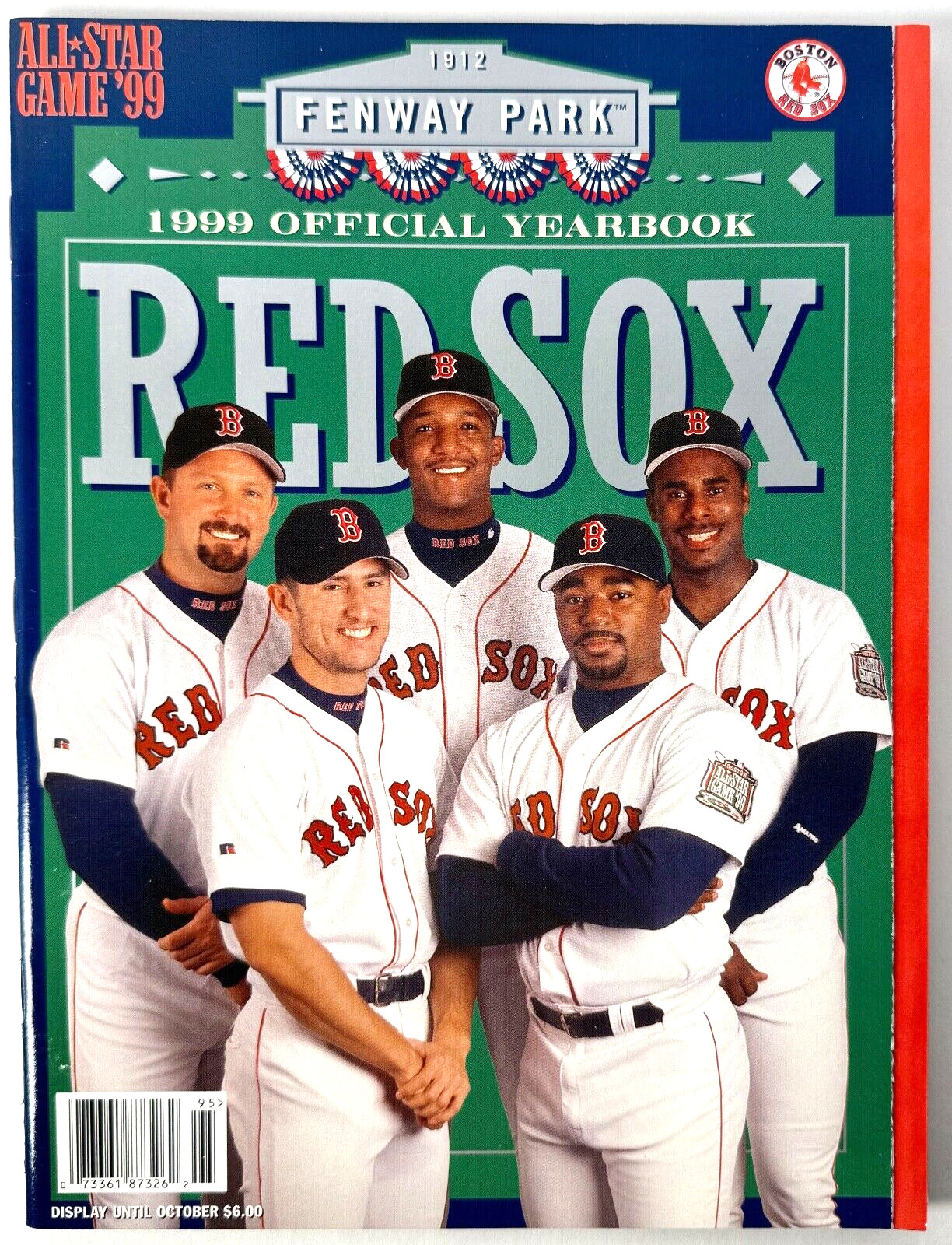 Boston Red Sox 1999 Official Yearbook, Saberhagen, Garciaparra, Pedro, Gordon
