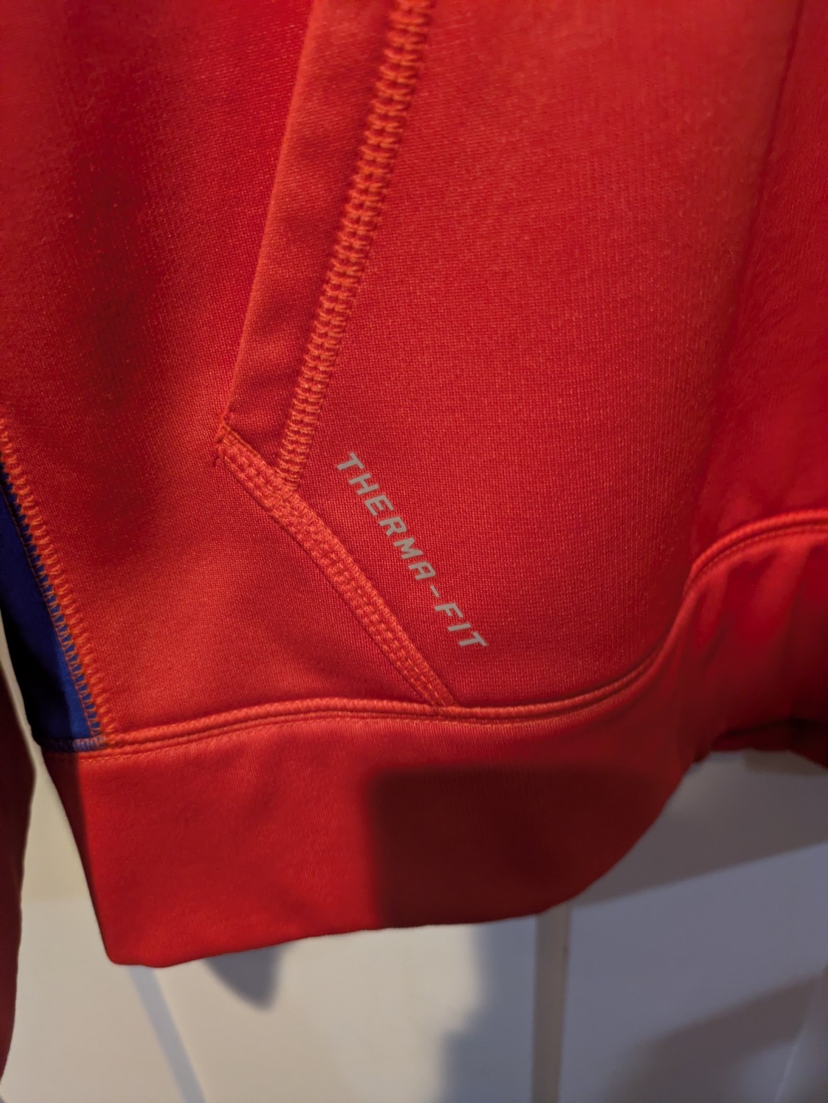 FL Gators Sweatshirt Hoodie Men Large Orange/Blue NCAA Football Nike Therma-FIT