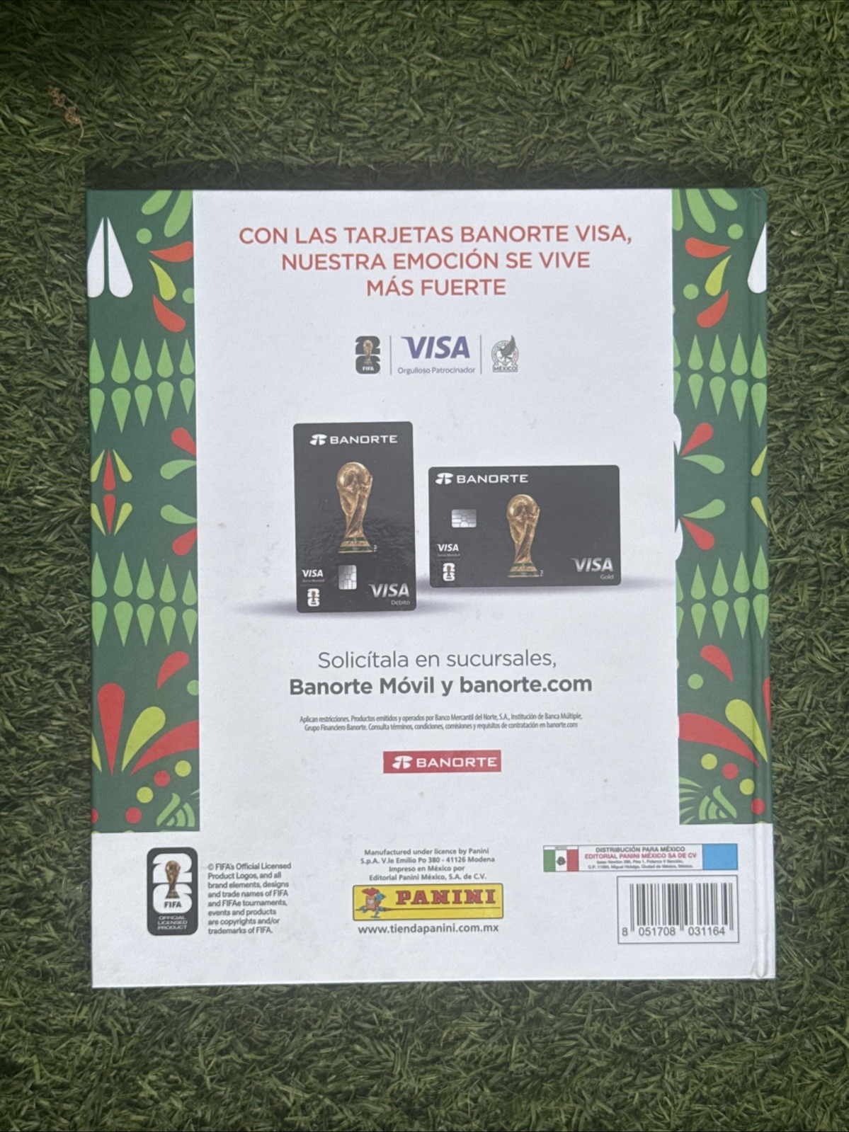 Panini FIFA World Cup 2026 Hard Cover Album Green MEXICO Version New Sealed