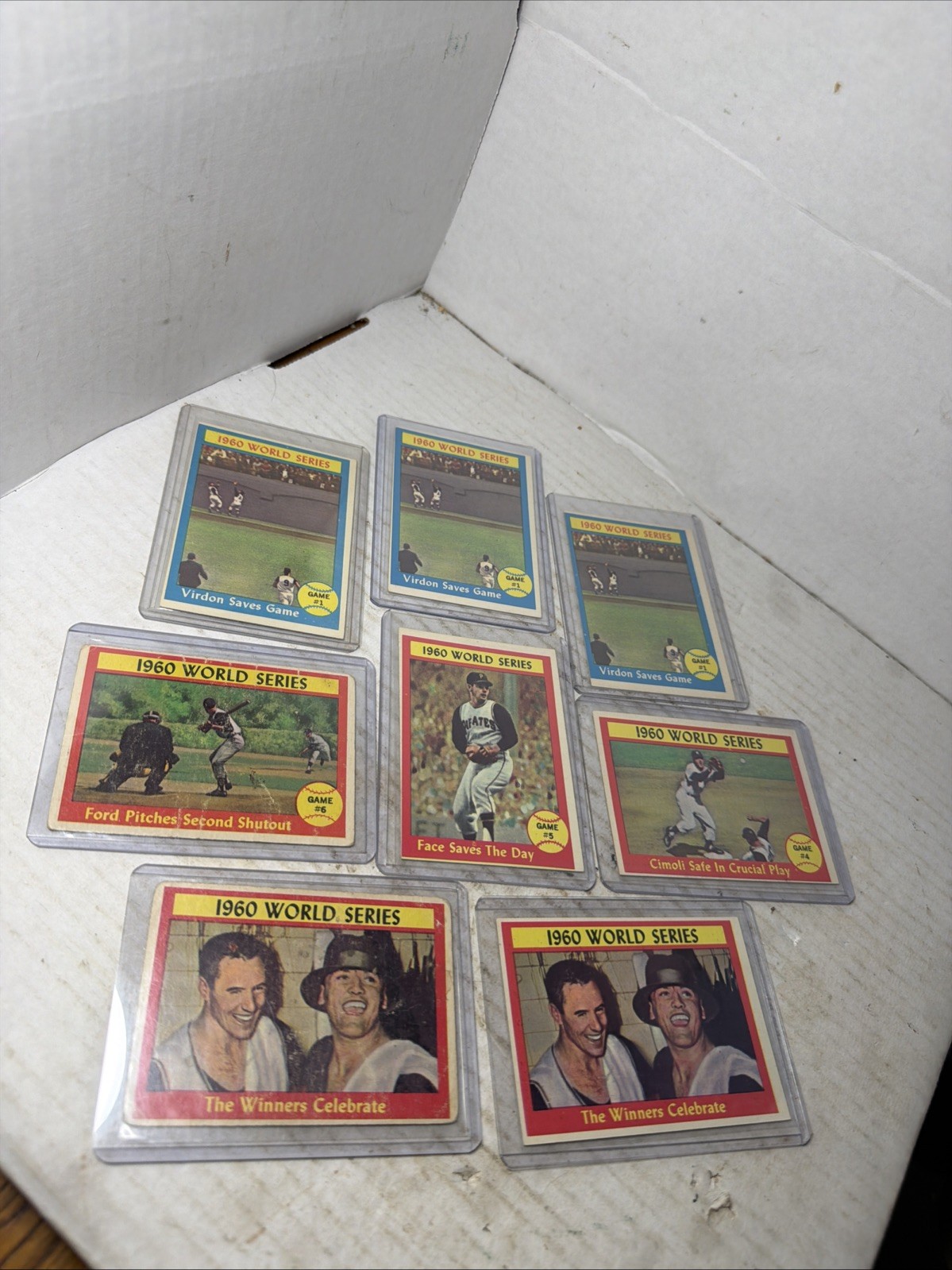 1961 Topps Baseball 1960 World Series 8 Cards 313 313 311 310 309 306 306 306 Rf