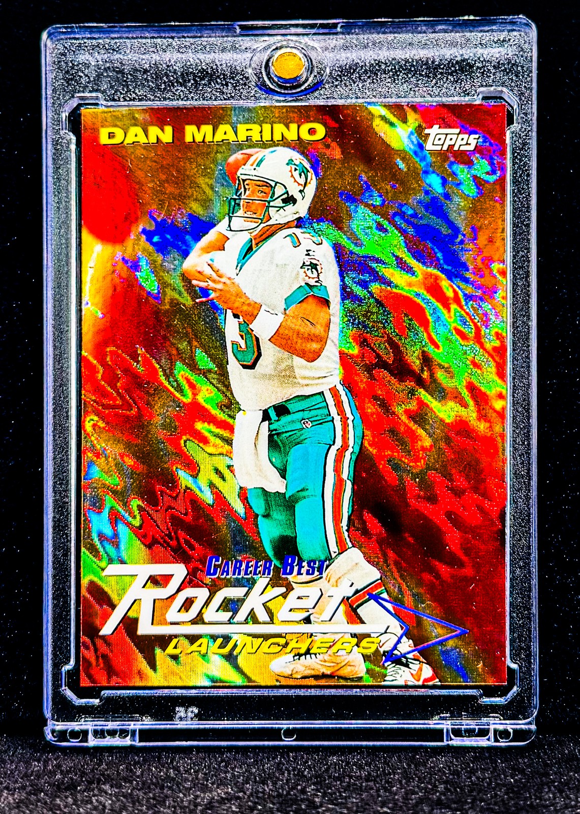 DAN MARINO RARE RED FIRE REFRACTOR INSERT ROCKET LAUNCHERS DOLPHINS HOF INVEST