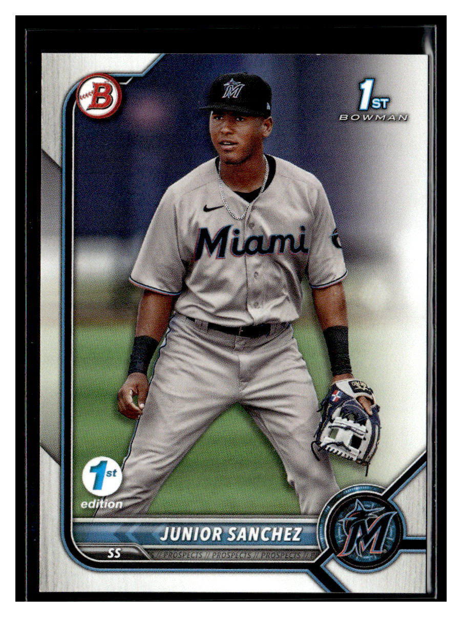 2022 Bowman 1st Edition #BPPF-111 Junior Sanchez Miami Marlins