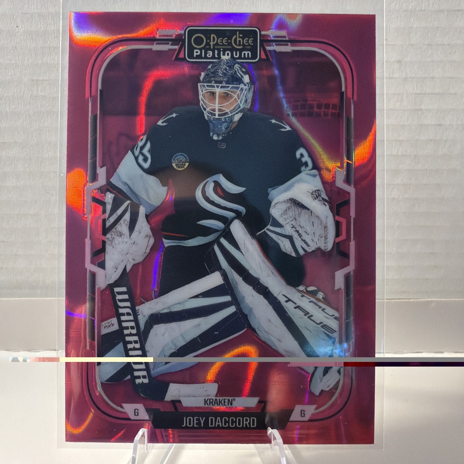 2025-26 O-Pee-Chee Platinum – Joey Daccord #68 Pink Magma