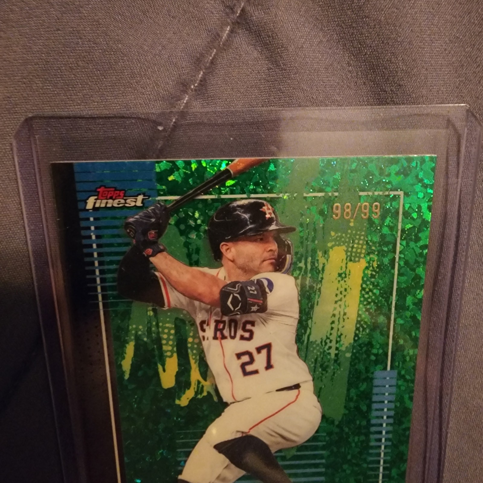 2026 Topps Finest Jose Altuve Green Mini Diamonds 98/99 The REAL ONE.