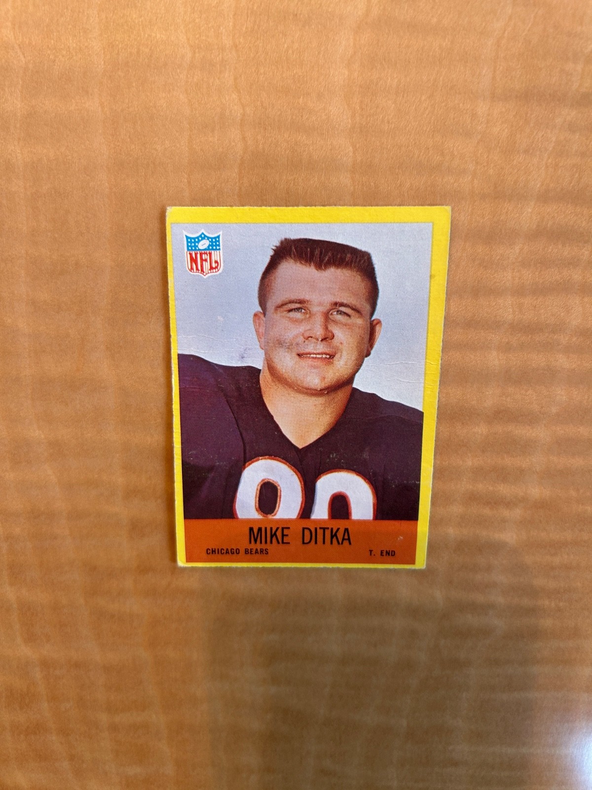 1967 PHILADELPHIA FOOTBALL #29 MIKE DITKA!! (WRINKLE) $1 SHIPPING!!