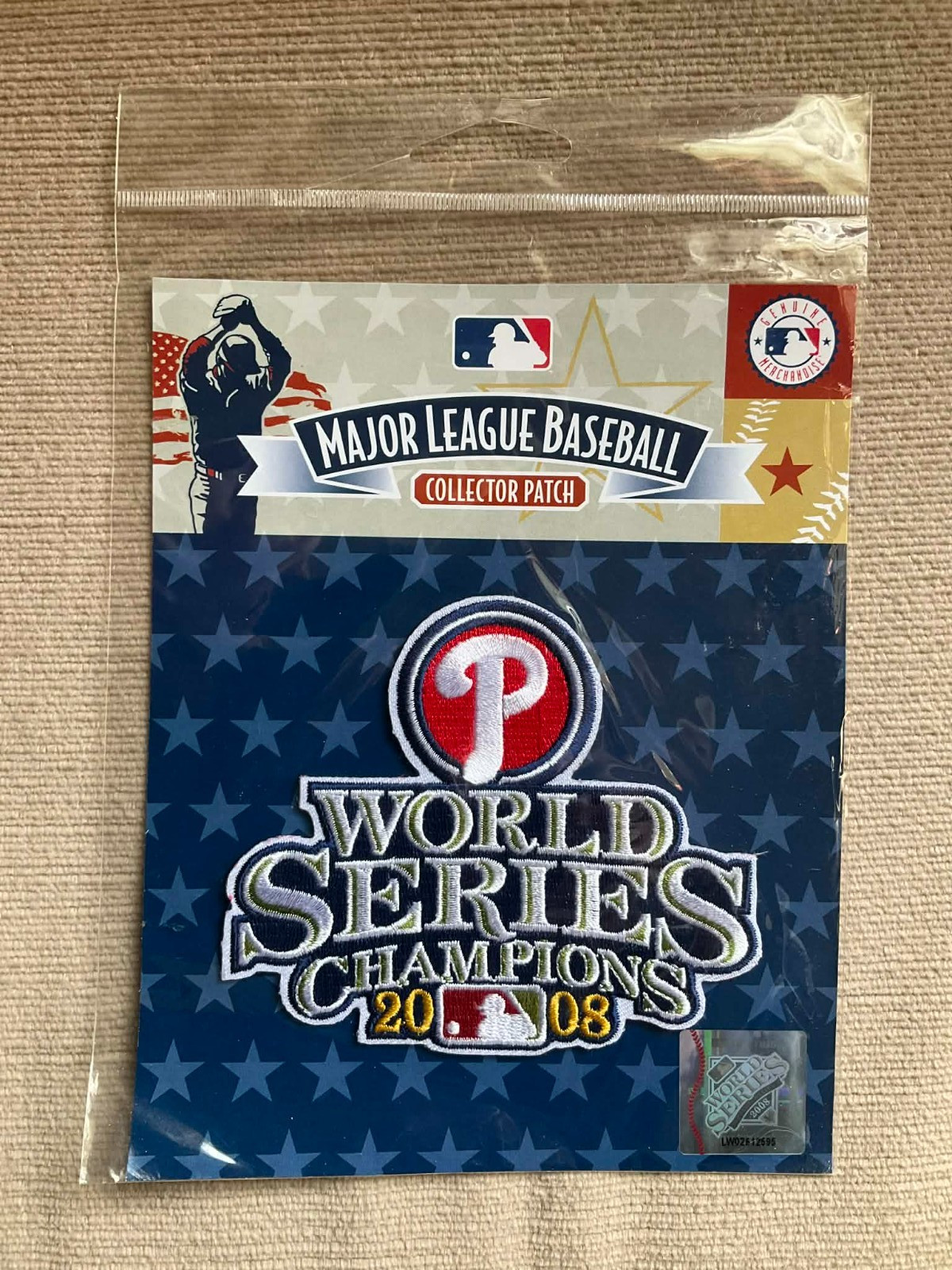 Philadelphia Philles Baseball 2008 World Series Champions Collector Patch New!