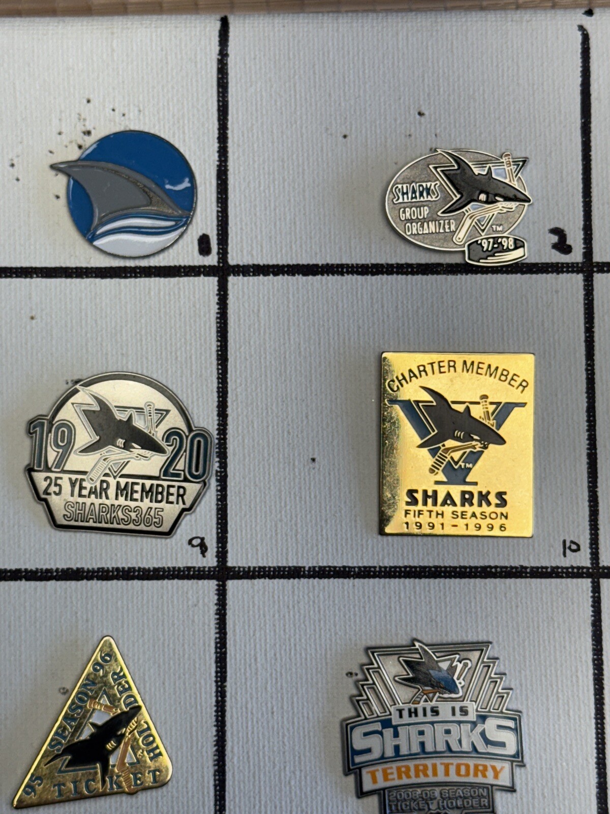 San Jose Sharks NHL Ice Hockey Lapel Pins; You Pick! Volume Discount
