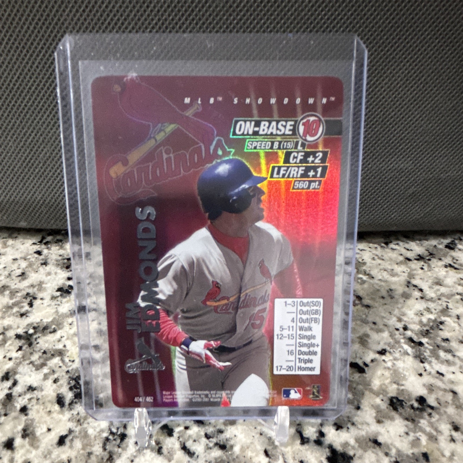MLB Showdown 2001 Foil Jim Edmonds St. Louis Cardinals Card #404/462