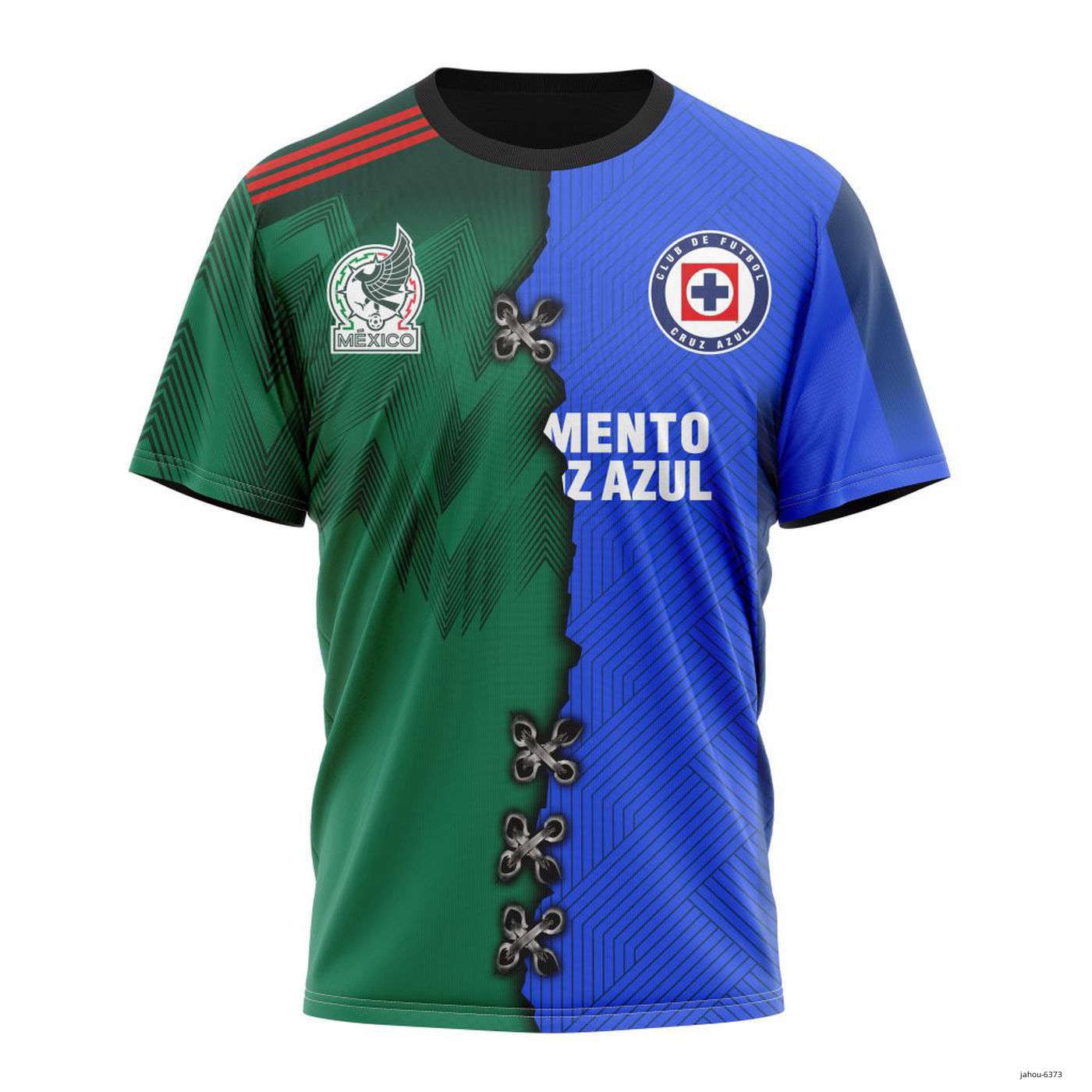 Personalized LIGA MX Cruz Azul Shirt 3D Mix Mexico