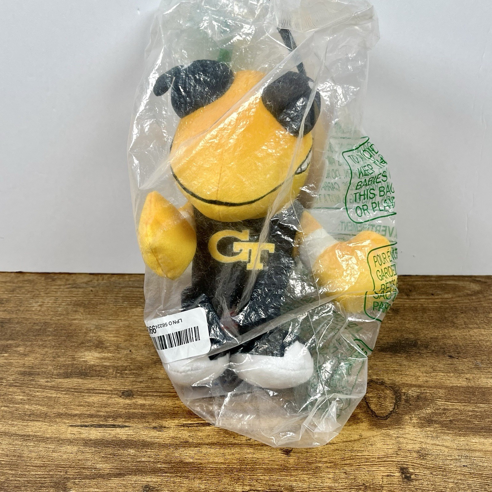 Georgia Tech Yellow Jackets Buzz Mascot Bleacher Creatures Plush Toy