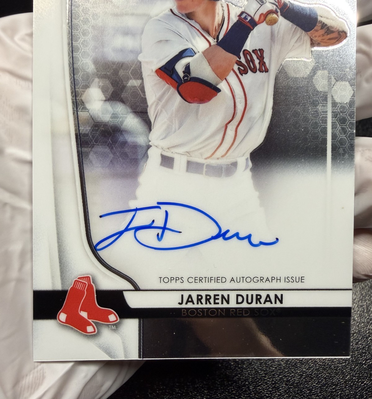 2020 Bowman Sterling – Jarren Duran On Card Prospect Auto #BSPA-JDU Red Sox [2]
