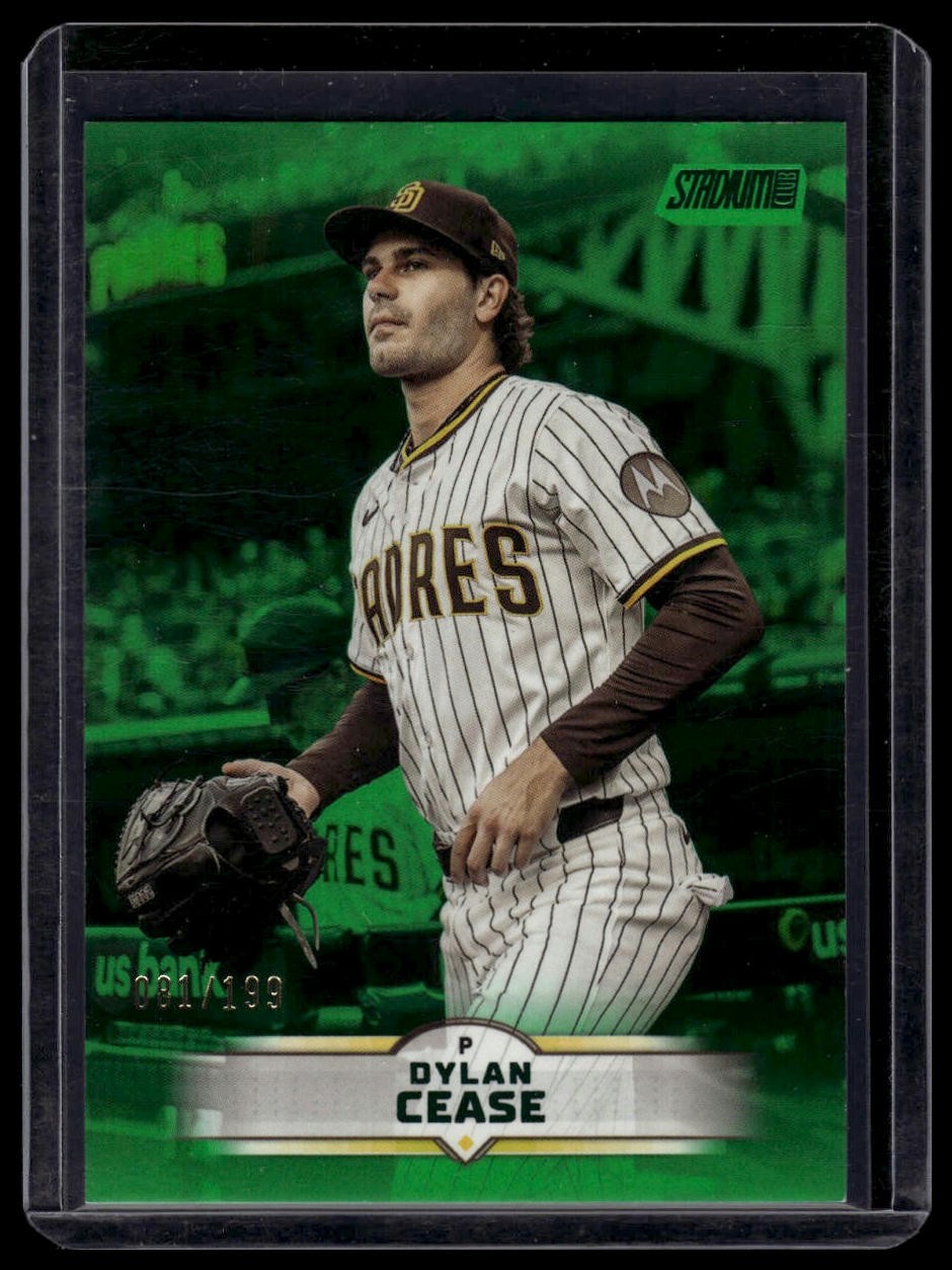2025 Stadium Club #117 Dylan Cease Green Foil #/199