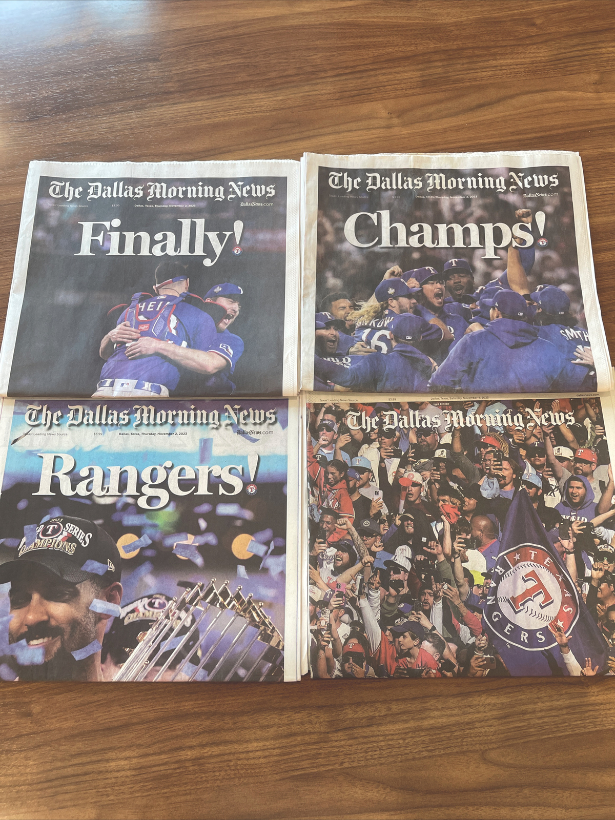 2023 Texas Rangers World Series Champions Dallas Morning News Newspaper FULL SET
