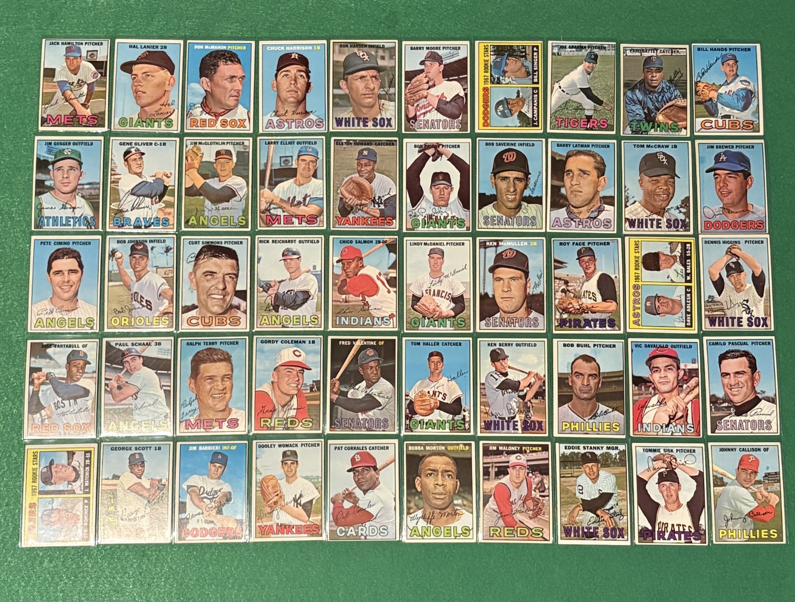 1967 Topps Baseball Card Lot (172) No Dupes High #s Set Builder VG-EX