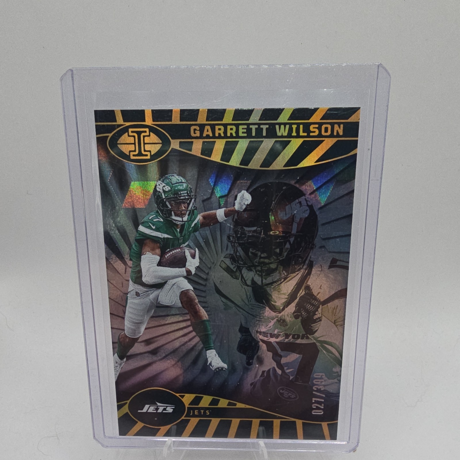 Panini Illusions 2024 Garrett Wilson #69 Trophy Collection Cubic /399 Jets NFL