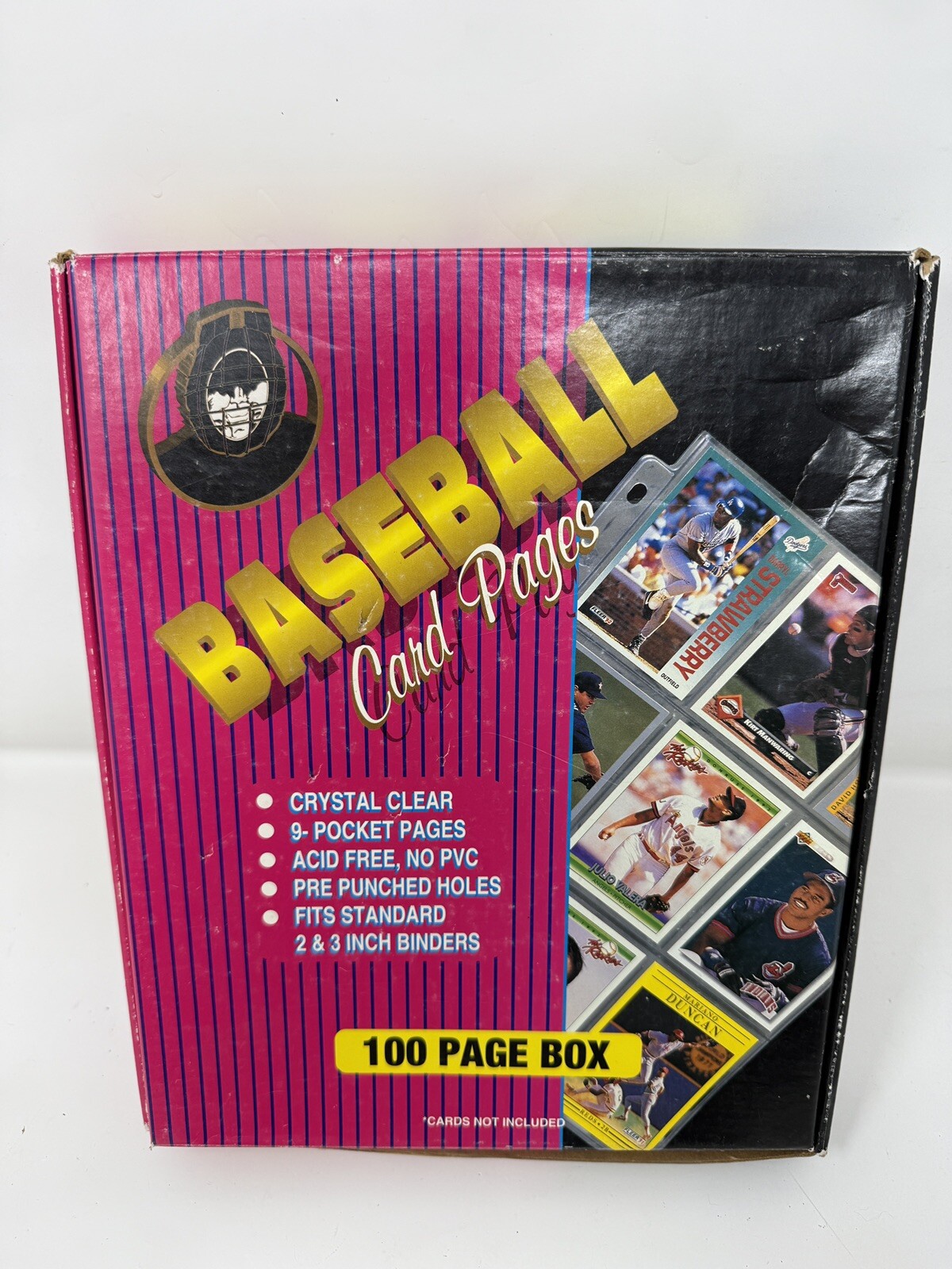 1994 Vintage Baseball Card 9-Pocket Pages, ANCO, Acid Free, 72 Pages