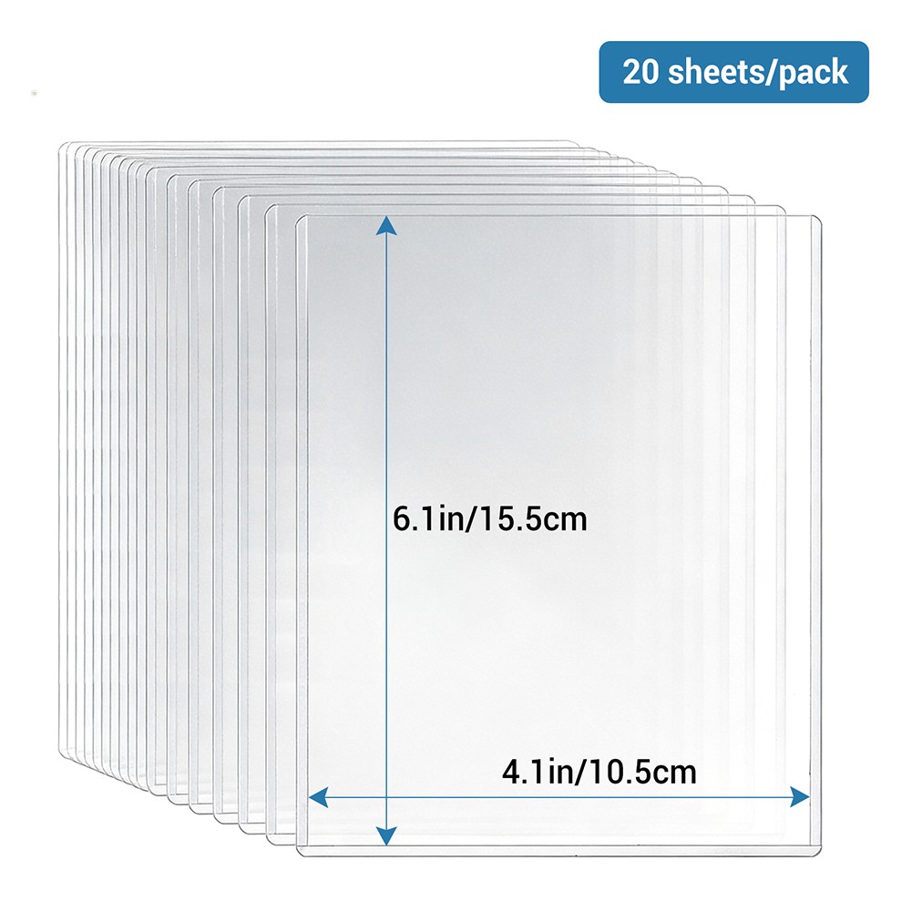 Rigid Print Protectors Hard PVC Document & Photo Sleeves 4×6”/ 5×7”/ 6×9”