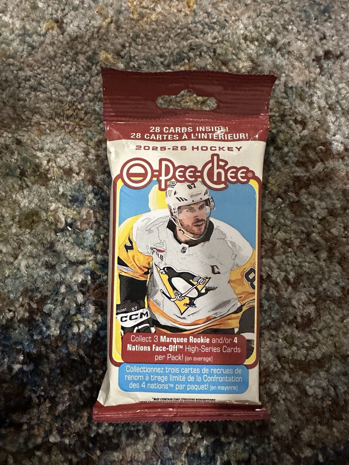 2025-26 O-Pee-Chee Hockey 28 Card Jumbo Value Pack – Sealed Fat Pack