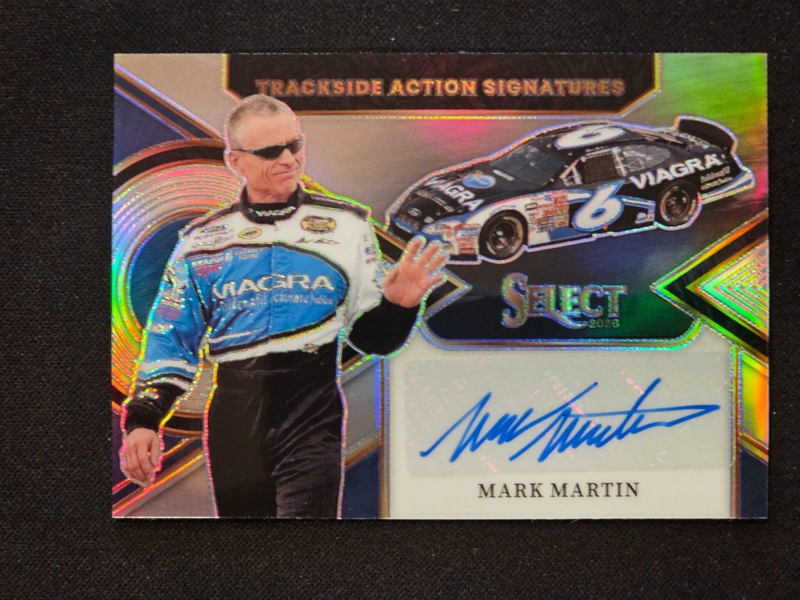 2026 PANINI SELECT RACING NASCAR TRACKSIDE ACTION SIGNATURES AUTO MARK MARTIN
