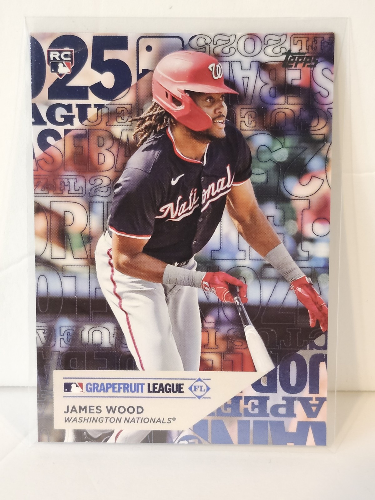 2025 Topps Series 1 James Wood Grapefruit League RC #TG-18 Nationals
