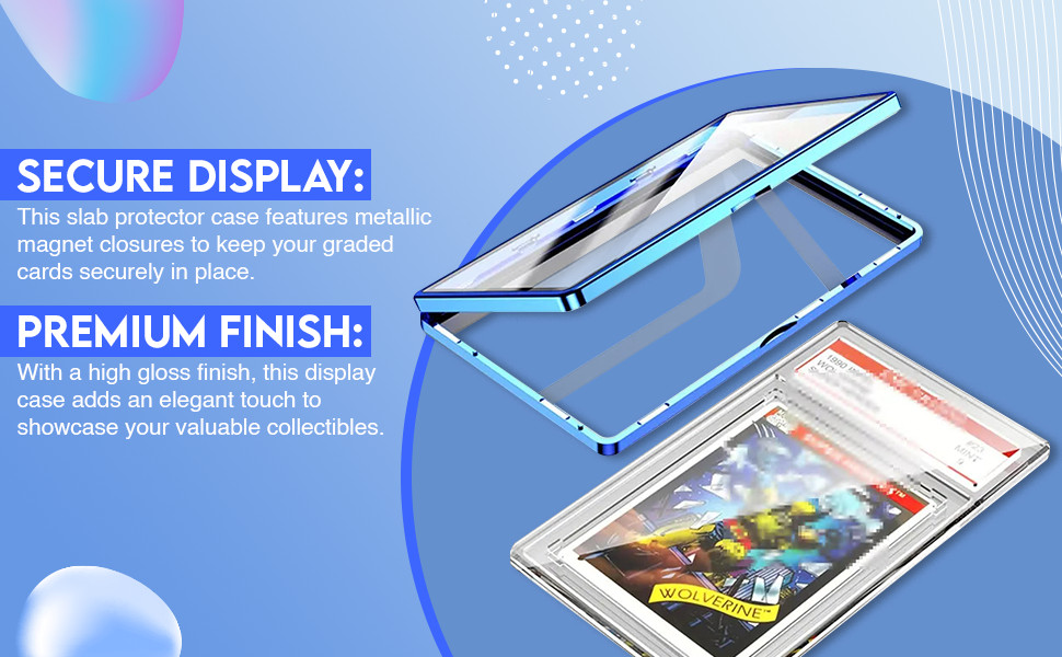 PSA & CGC Graded Card Protector – Aluminum Frame & Tempered Glass Display Case