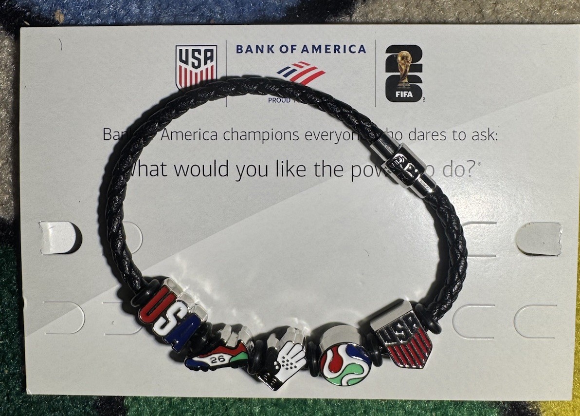 FIFA BofA 2026 World Cup Fan Fest USA 🇺🇸 Charm Bracelet – Multicolor⚽️
