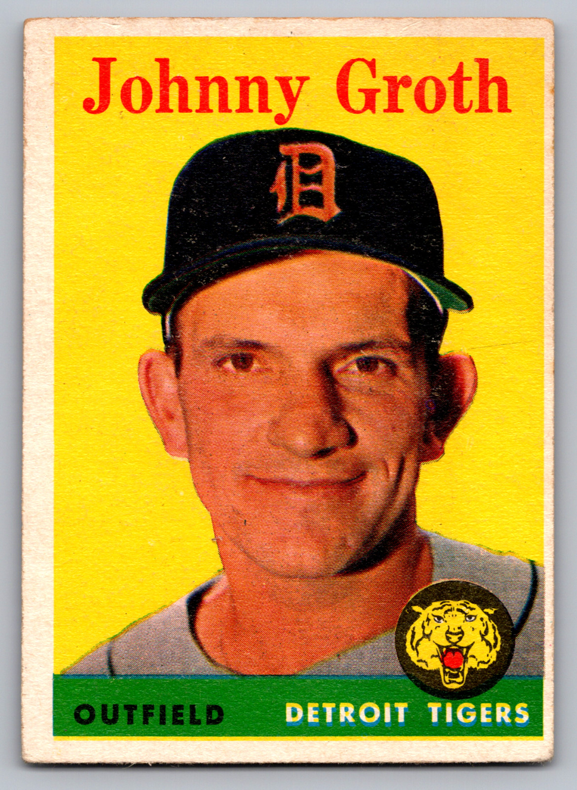 1958 TOPPS #262 JOHNNY GROTH TIGERS