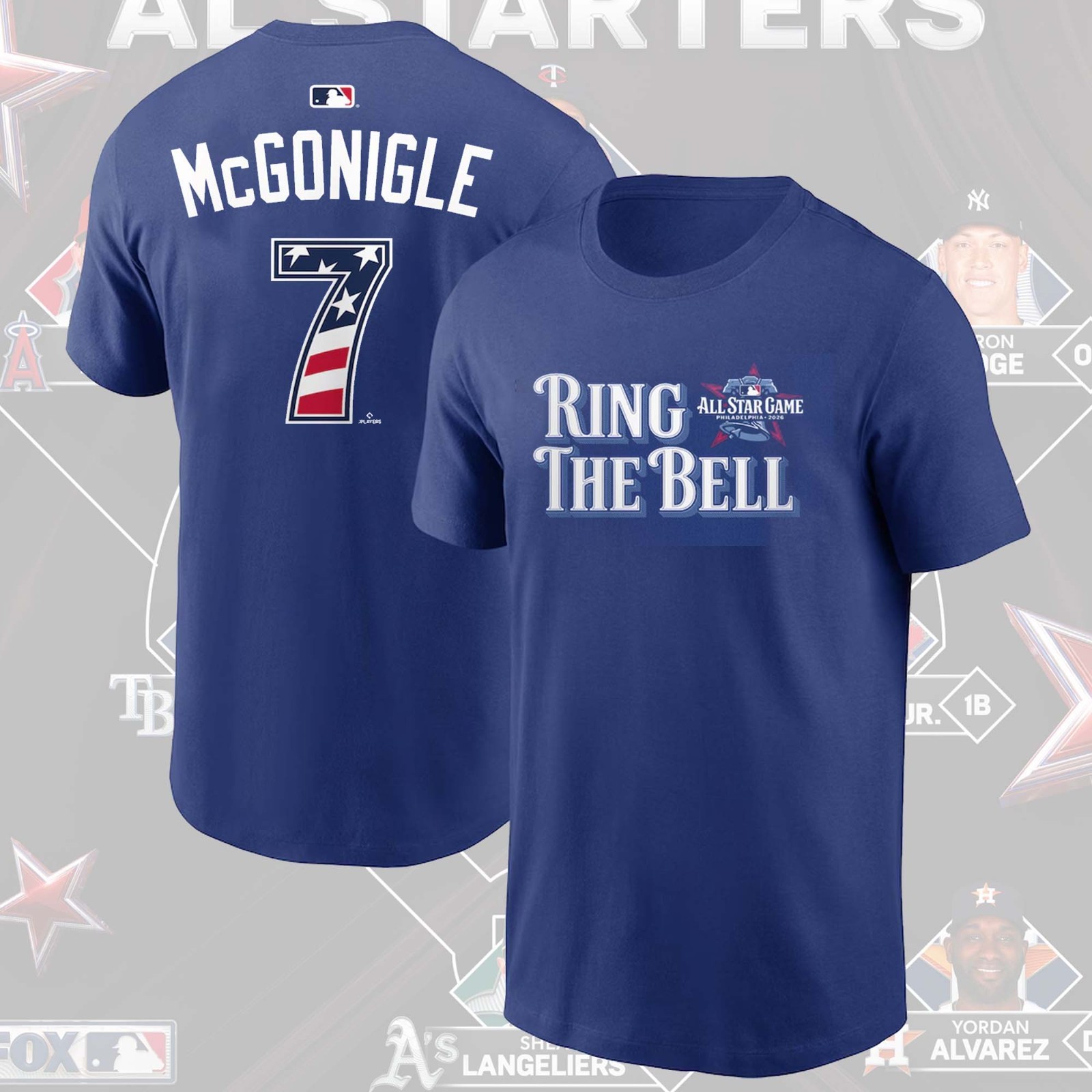 HOT SALE – 2026 All-Star Game American League Royal Blue Name & Number T-Shirt