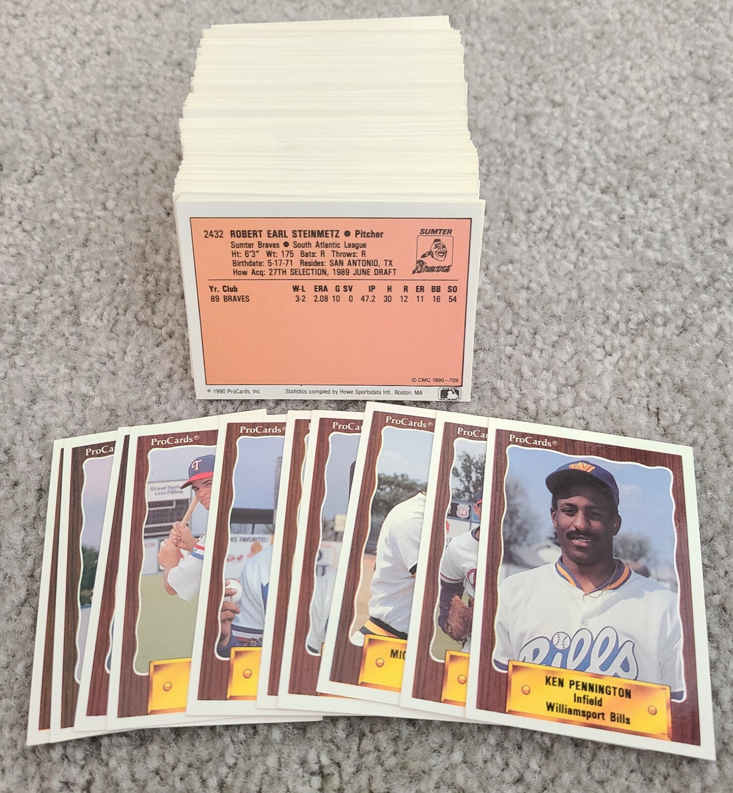 1990 CMC Pre-Rookie Minor League Baseball Card Singles Complete Your Set 351-700