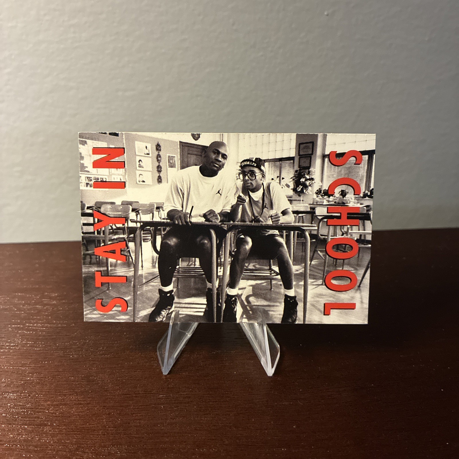 1991 Nike Michael Jordan / Mars Blackmon Spike Lee Stay in School #4 HOF