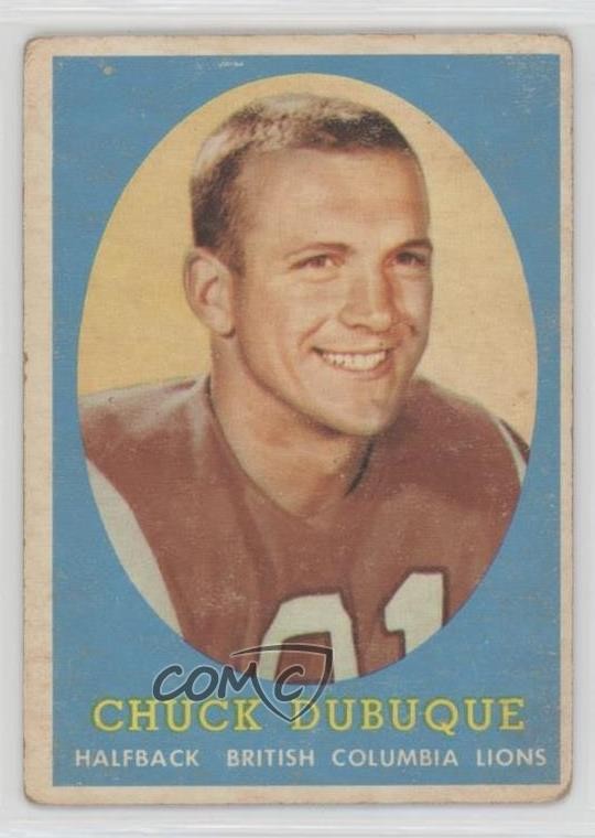 1958 Topps CFL Chuck Dubuque #73 1ct0