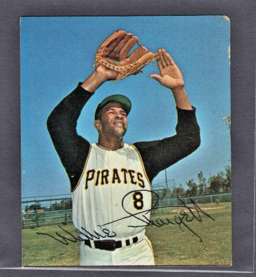 1965 KAHN’S WIENERS COLOR WILLIE STARGELL PIRATES HOF VG-EX CONDITION NO CREASES