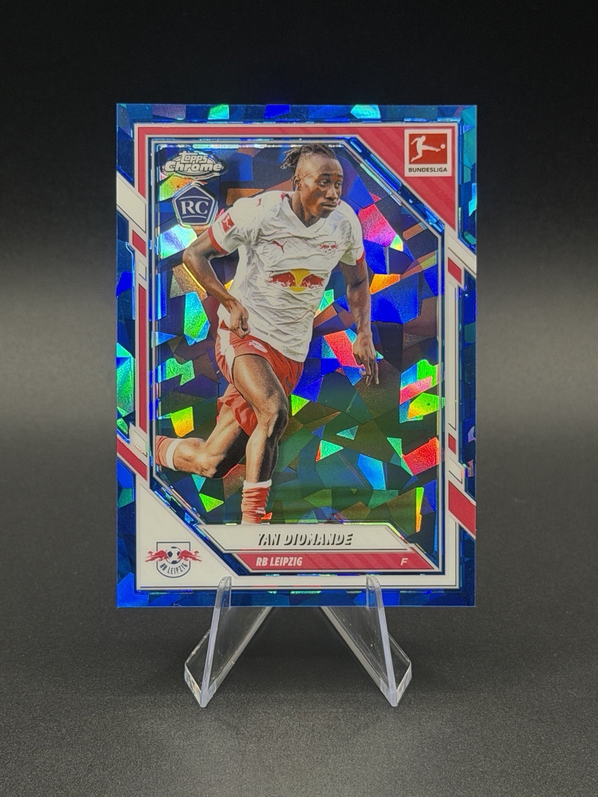 2025-26 Topps Chrome Sapphire Yan Diomande RB Leipzig Ivory Coast Rookie