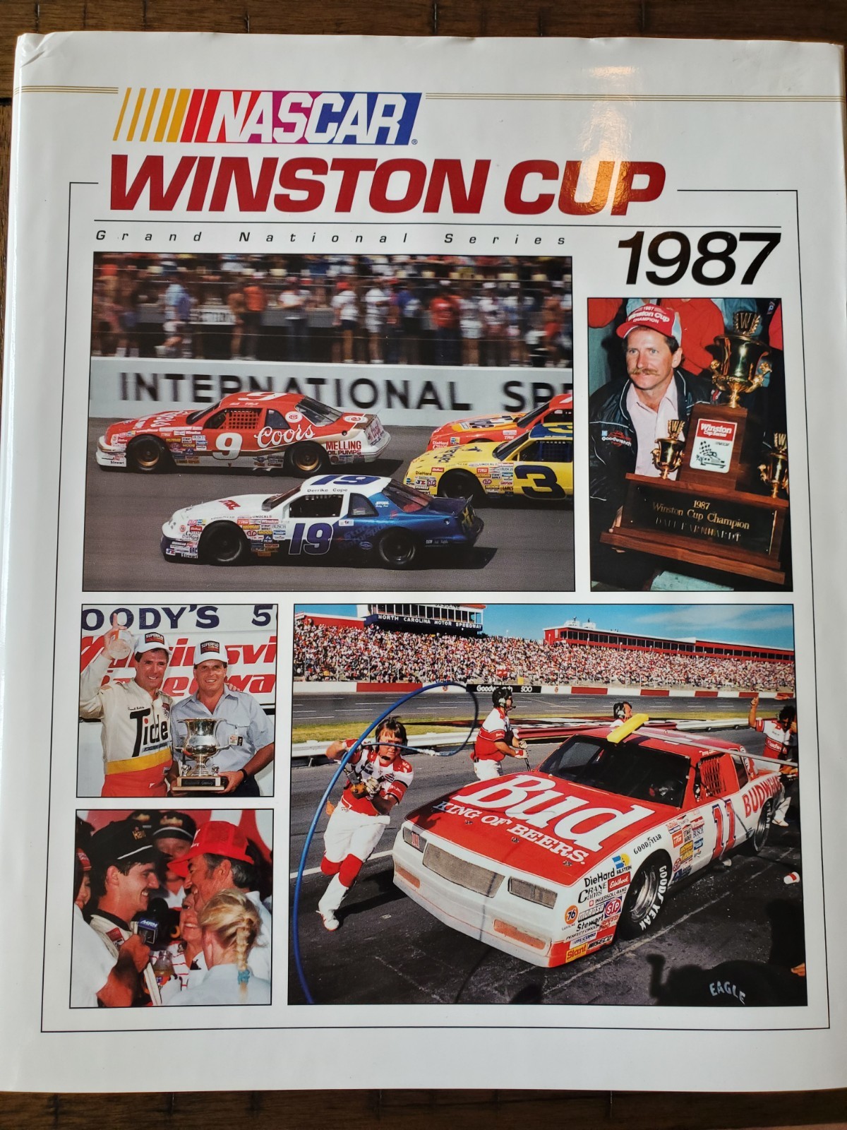 Nascar Winston Cup 1987 Grand National Series Hardcover Book Yearbook