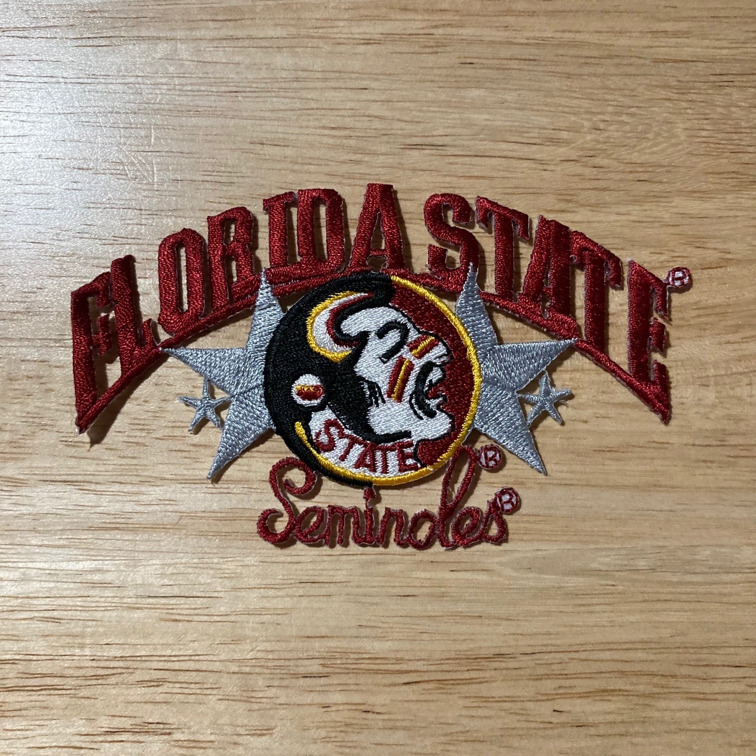 FLORIDA STATE SEMINOLES Vintage Embroidered Sew-On/Iron-On 4″ x 2.5″ NCAA Patch